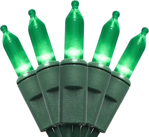 Vista 13 de Luces LED Naranjas de Halloween - 35 Luces de Cadena Naranjas de Navidad para Árbol Pequeño, Manualidades, Fiestas, Decoraciones de Halloween