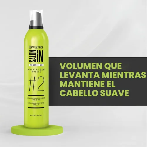Vista 2 de Salon In de Recamier Adapta Foam Mousse Mousse para el cabello para peinar 9.5 fl oz / 280 ml