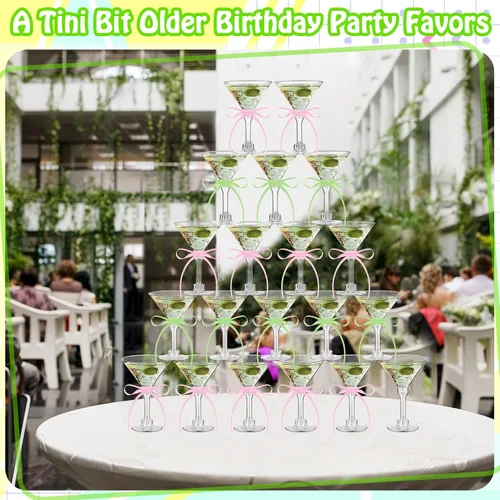 Vista 4 de Rtteri 36 Piezas Decoración de Fiesta de Cumpleaños a Tini Bit Older Vasos de Plástico de 5 oz Suministros de Fiesta a Tini Bit Older con Cinta