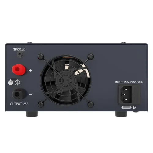 Vista 9 de PS-30SWX fuente de alimentación universal de banco regulada DC, convertidor de energía AC a DC, 13.8V (5-15V ajustable) 30A (máx.), con conector