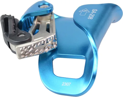 Vista 4 de Ascensor de pecho de escalada mejorado, equipo de rapelado fuerte con certificación CE de 220.5 lbs con dientes inoxidables afilados para escalada