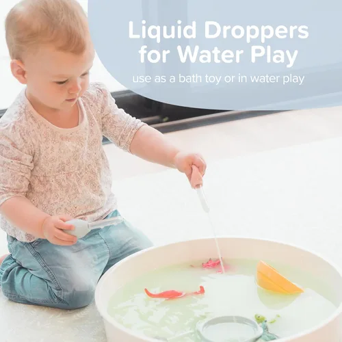 Vista 4 de Inspire My Play 6 x Goteros Líquidos Naturales para Manualidades Infantiles - Pipetas de Juego Sensorial para Niños - Juguetes y Accesorios de Juego