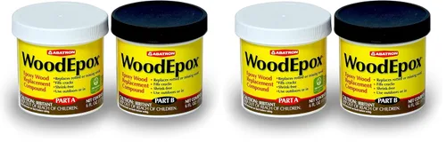 Vista 7 de Abatron WoodEpox Kit - 12 oz - Relleno adhesivo epoxi estructural de 2 partes - Masilla de relleno de madera
