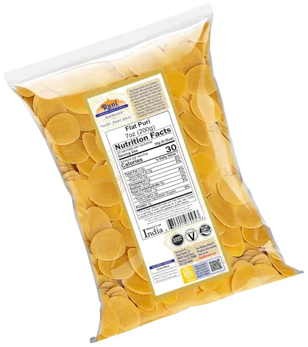 Vista 8 de Rani Pani Puri - Monedas de 7 onzas (7.05 oz) 80-85 monedas ~ Monedas de trigo y sémola sin cocer, aptas para microondas, totalmente naturales