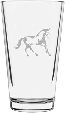 Vista 39 de Shetland Pony (cuerpo) - Vaso de pinta grabado con temática de caballo alternativo de 16 onzas