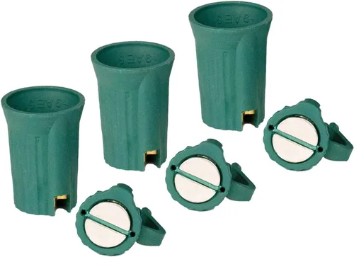 Vista 4 de Novelty Lights Carrete de luz C9, cuerda magnética de Navidad para exteriores, cable verde, espacio de 6 pulgadas, para superficies de acero