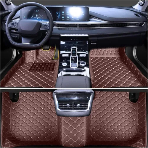 Vista 25 de Tapete para piso de automóvil hecho a medida para el 96% de los modelos de automóvil, cobertura completa, protección interior, impermeable, Beige