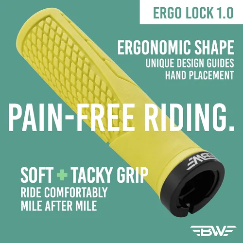 Vista 6 de Ergo-Lock 1.0 Grips - Puños de manillar de bicicleta MTB con bloqueo doble - Múltiples opciones