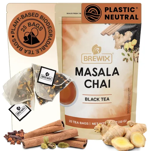 Vista 28 de BREWIX, Bedtime Blossom - Té suelto de hierbas (más de 50 tazas) sin cafeína y totalmente natural Mezcla relajante floral nocturna Rooibos