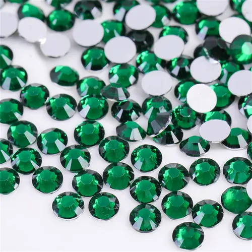 Vista 16 de 3000 unidades de diamantes de imitación termoadhesivos SS6 de 2mm con parte posterior plana, gemas de cristal de vidrio transparente redondas