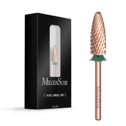 Vista 9 de MelodySusie Brocas largas para uñas con llama, brocas de tungsteno de carburo de 3/32 pulgadas, adecuadas para manicura, pedicura, cutícula, esmalte