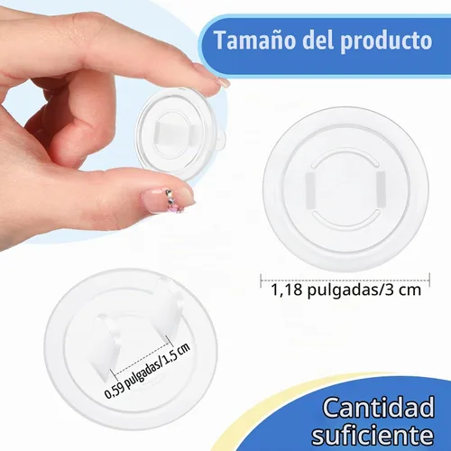 Vista 4 de Thyle - 50 cubiertas transparentes para enchufes eléctricos a prueba de bebés