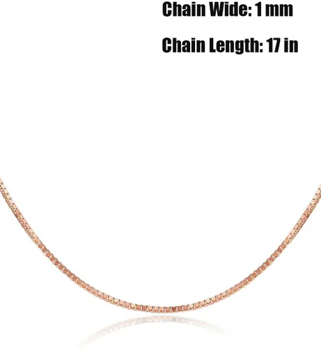 Vista 8 de Kim Carrey 18K Rose Gold Women's Necklace Natural Stone Gem Necklaces for Women Elegant Necklaces for Women Women's Jewelry Giftt