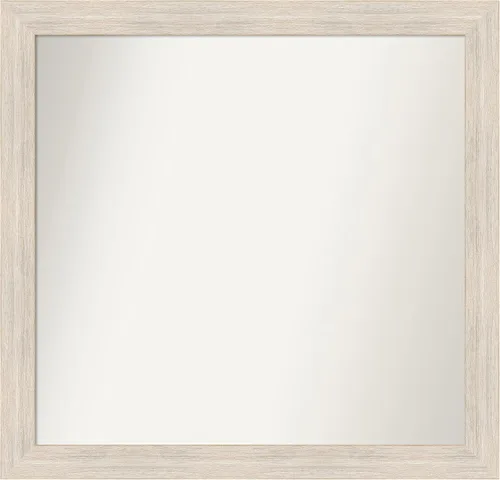 Vista 350 de Amanti Art Espejo personalizado, espejo de baño estrecho Alexandria White Wash, espejo de pared o espejo de tocador de baño sobre el fregadero