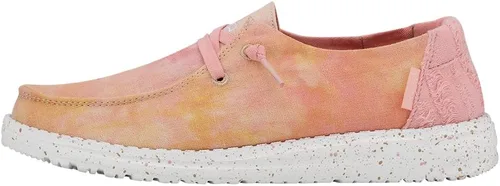 Vista 49 de Hey Dude Wendy Chambray - Zapatos para mujer, mocasines con cordones para mujer, cómodos y ligeros Aurora Blanco 2