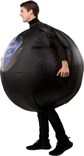 Vista 8 de Rubies Mattel Games Magic - Disfraz inflable de 8 bolas para adultos como se muestra talla única