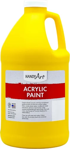 Vista 36 de Handy Art Pintura acrílica, juego de 12 colores, botellas de 16 onzas, acrílico líquido para estudiantes semibrillante, consistencia de flujo
