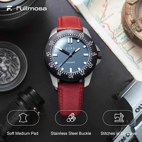 Vista 25 de Fullmosa Correa de reloj de liberación rápida de 0.866 in, 0.787 in y 0.709 in, bandas de cuero bruñido para Samsung Galaxy Watch/Garmin Watch
