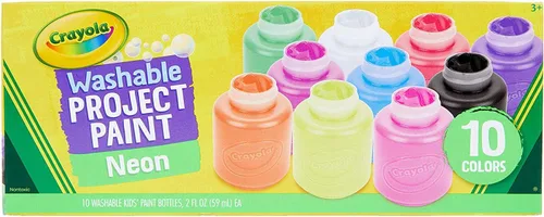 Vista 8 de Pintura de Crayola lavable para niño (6 colores surtidos) 2 oz cada una, paquete de de 1, Variados Varios