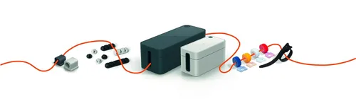 Vista 6 de Durable Cavoline - Clips para cables de gestión de cables, paquete de 6 clips autoadhesivos de grafito para 1 cable, perfectos para una gestión