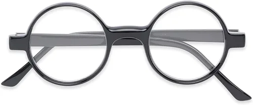 Vista 5 de The Wizard - Gafas de lectura redondas estilo nerd, lectores totalmente redondos, tortuga negra y marrón