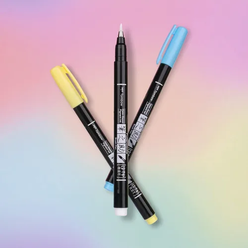 Vista 13 de Tombow 56448 Fudenosuke - Bolígrafos de pincel, color pastel, paquete de 6
