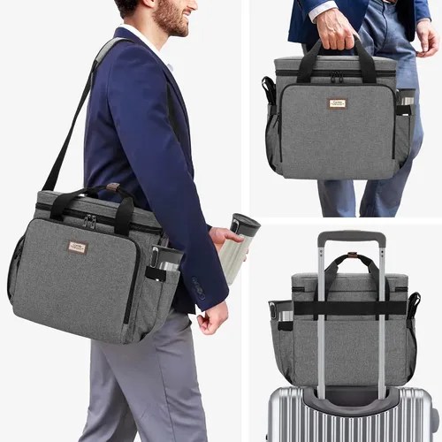 Vista 6 de CURMIO - Cafetera de viaje compatible con Keurig K-Mini o K-Mini Plus Single-serve Coffee Machine Travel Bag, for K-Cup Pods, Protective