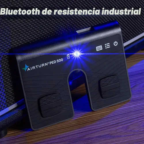 Vista 5 de AirTurn PED 500 - Pedal Bluetooth portátil para cambio de página para iPad, Android, funciona con la mayoría de las aplicaciones