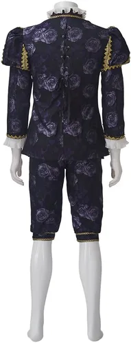 Vista 6 de Victorian Costume Men Rococo Costume Suit Jacket Vest Prince Cosplay Halloween