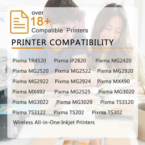 Vista 2 de Inktopia Cartucho de tinta de repuesto compatible para Canon PG 245XL 246XL (2 negro 1 tricolor) 245 XL utilizado en impresora PIXMA iP2820 MG2420