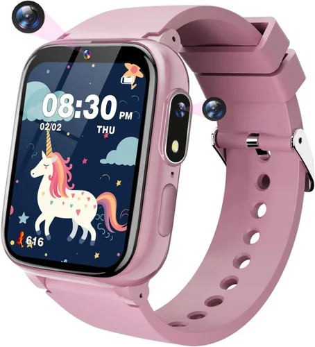 Vista 8 de Sueseip Reloj para Niños Juguetes para Niños de 6 a 8 años, pantalla táctil HD, doble cámara, reloj inteligente para niños de 5 a 7 años, juguetes