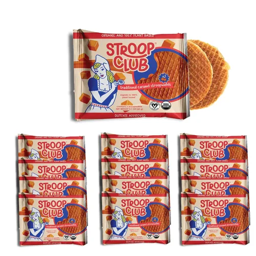 Vista 15 de Stroop Club Stroopwafel de Caramelo Orgánico Infusionado con Chai Indulgencia Vegana, a Base de Plantas y Aprobada por los Holandeses - 24
