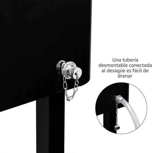 Vista 8 de VINGLI Baúl de hielo rodante de 80 cuartos de galón, carrito portátil para fiestas en el patio, bar, con estante, piscina de bebidas con abridor