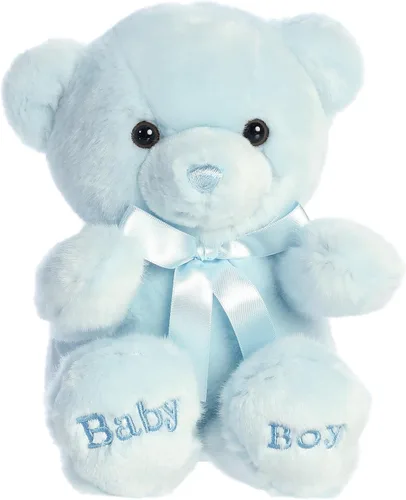 Vista 6 de Aurora® Snuggly Comfy™ - Animal de peluche para bebé, compañero reconfortante, juego imaginativo, color azul, 13 pulgadas