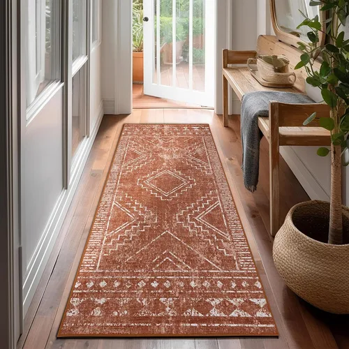 Vista 39 de ILANGO Alfombras de Área de Yute para Exteriores, Alfombras Tejidas Lavables para Patio 5'x7', Alfombras Naturales de Estilo Rústico para Áreas