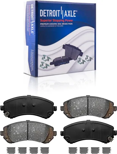 Vista 47 de Detroit Axle - Pastillas de Freno Traseras de Cerámica Izquierda Reemplazo de Pinza para Silverado Sierra Suburban 1500 Tahoe Yukon Escalade ESV EXT