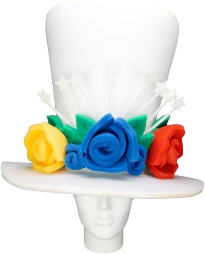 Vista 23 de Foam Party Hats: Feathers Princess Crown – Handmade Fancy Feather Crown for Weddings, Parties & Costumes