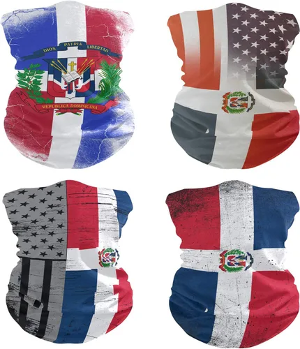 Vista 2 de 4 piezas mágicas para la cabeza, polaina para cuello, bufanda, bandana, pasamontañas, pasamontañas, para correr al aire libre, ciclismo, patinaje