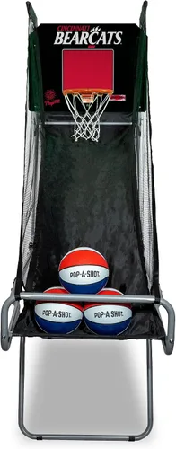 Vista 21 de Pop-A-Shot - Tailgate Game with NCAA Graphics l Arcade Basketball Inside, Out, and On The Go Infrared Sensor Scoring 3 Balls Foldable