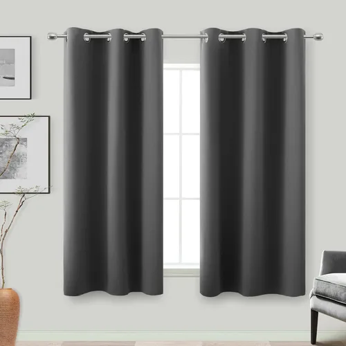 Vista 151 de KOUFALL Cortinas de Baño Aqua para Ventana, Juego de 2 Paneles Decoración Costera Cortinas Cortas Opacas para Ventana Pequeña de Cocina Puerta