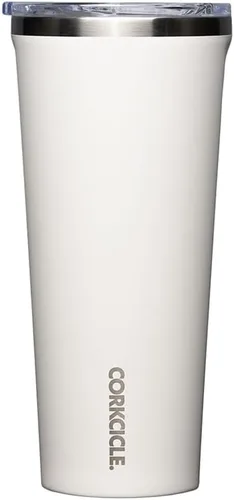 Vista 4 de Corkcicle Vaso térmico clásico – Vaso de acero inoxidable con tapa, triple aislamiento para bebidas calientes y frías, tapa inastillable, apto