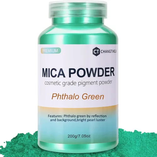 Vista 8 de CHANGTIKEJI Polvo de Mica, 24 Colores - 10g/Botella de Polvo de Pigmento Natural para Resina Epoxy, Fabricación de Jabón, Velas, Brillo de Labios