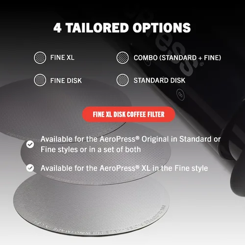 Vista 5 de Able - DISK - Filtros de café reutilizables XL, compatibles con filtros de café AeroPress XL, ideal para el hogar y cafeterías, 152 micras