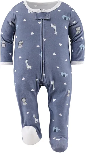Vista 6 de The Peanutshell Pijama con pies para bebés niños, para dormir y jugar, paquete de 3