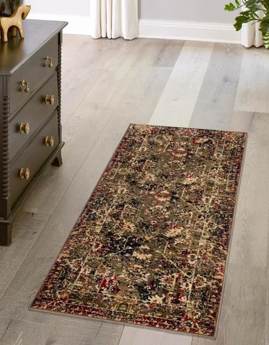 Vista 25 de Unique Loom Saturn Collection - Alfombra rectangular de iones (2 pies 2 pulgadas x 3 pies 1 pulgada, color beige crema/negro)