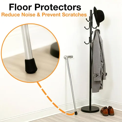 Vista 3 de Shepherd Hardware - Puntas de goma para patas, Negro, 9226