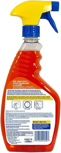 Vista 2 de Zep ZUCIT24 - Desengrasante y limpiador de cítricos de alta resistencia, 24 onzas (caja de 1), elimina aceite, grasa, adhesivo y tierra de cocina