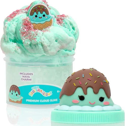 Vista 14 de Original Squishmallows Premium Cloud Slime, paquete de 3, 9 añadidos, 8 onzas