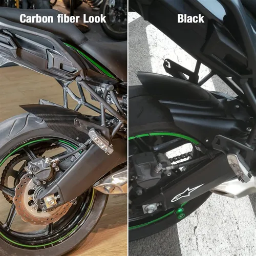 Vista 6 de Protector de protección para motocicleta trasera para Kawasaki Versys650 KLE650 2007-2016 2017 2018 2019 2020 2021 2022 (color negro)