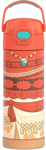 Vista 42 de THERMOS FUNTAINER Botella aislada al vacío de acero inoxidable de 16 onzas con tapa ancha de canalón, MINECRAFT